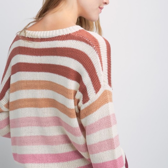 Last 1! NWT Lightweight Striped Sweater - Picture 5 of 8